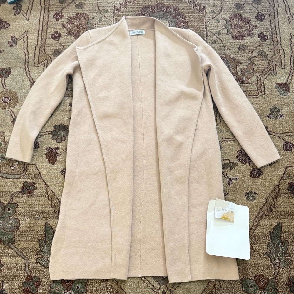 Chic wish cardigan open front xs/s